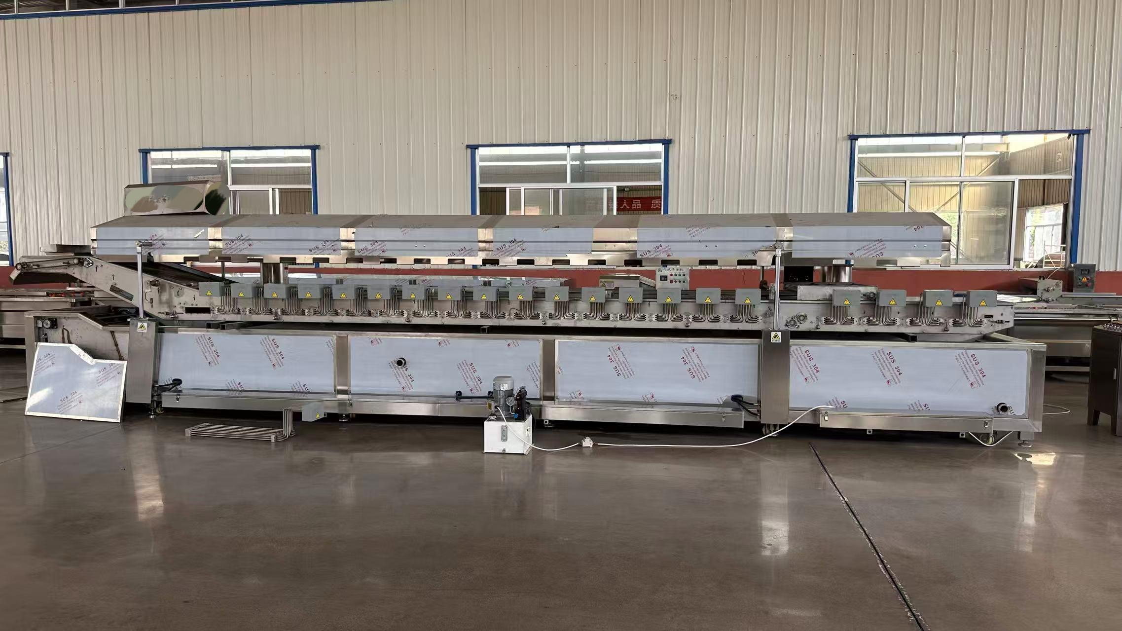 小酥肉油炸流水线